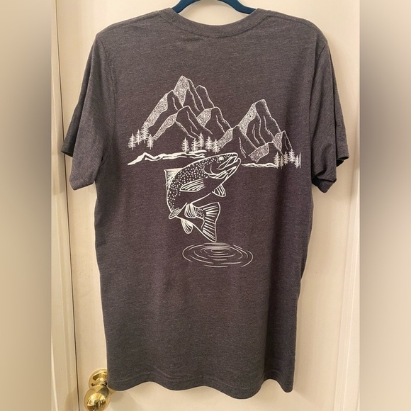 handmade | Unisex Trout Fishing Tee - Picture 4 of 4